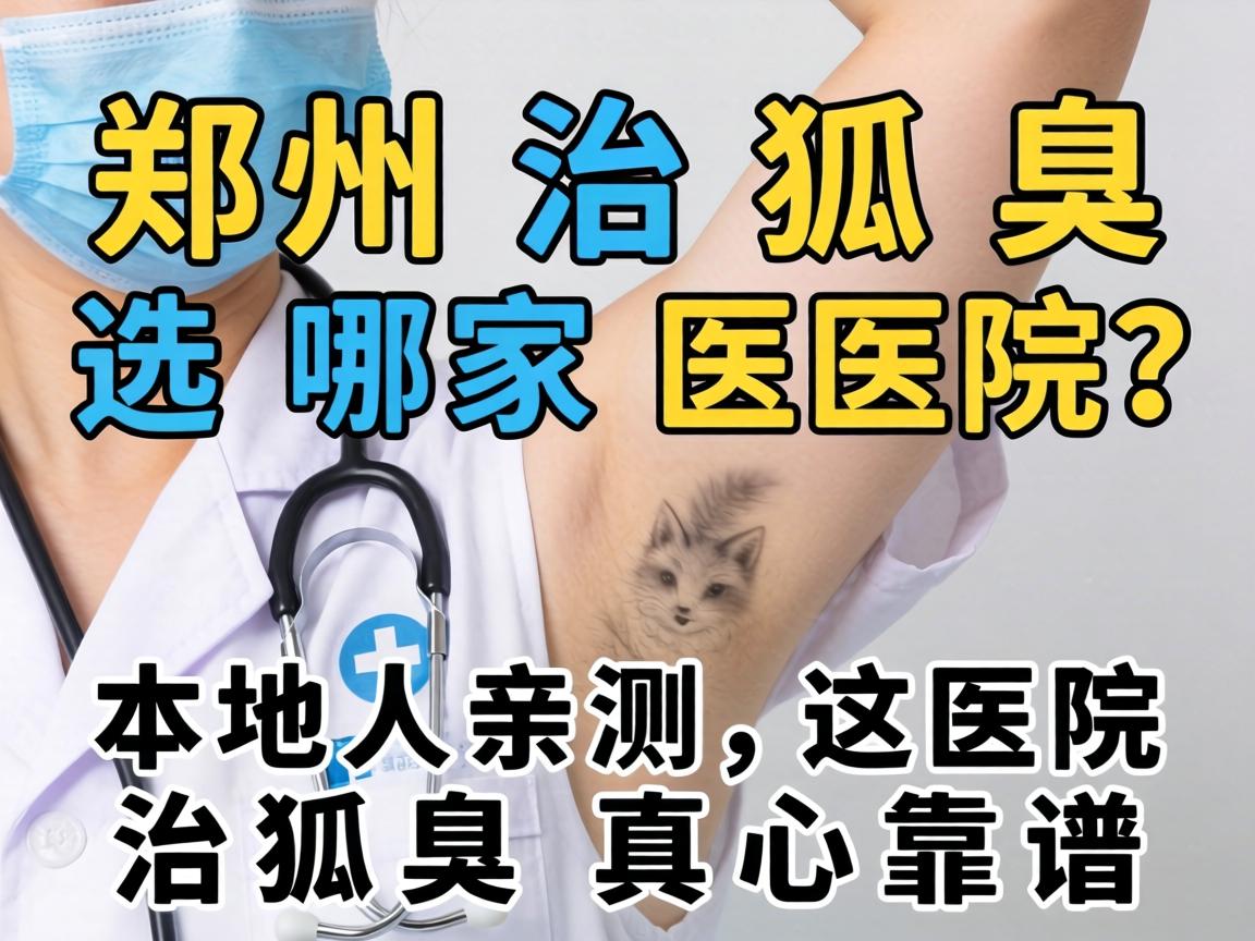郑州治狐臭选哪家医院？本地人亲测，这医院治狐臭真心靠谱