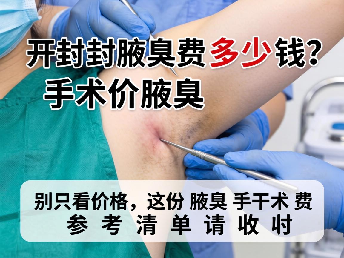 开封腋臭手术费多少钱?别只看价格,这份腋臭手术费参考清单请收好 开封腋臭手术费多少钱?别只看价格,这份腋臭手术费参考清单请收好