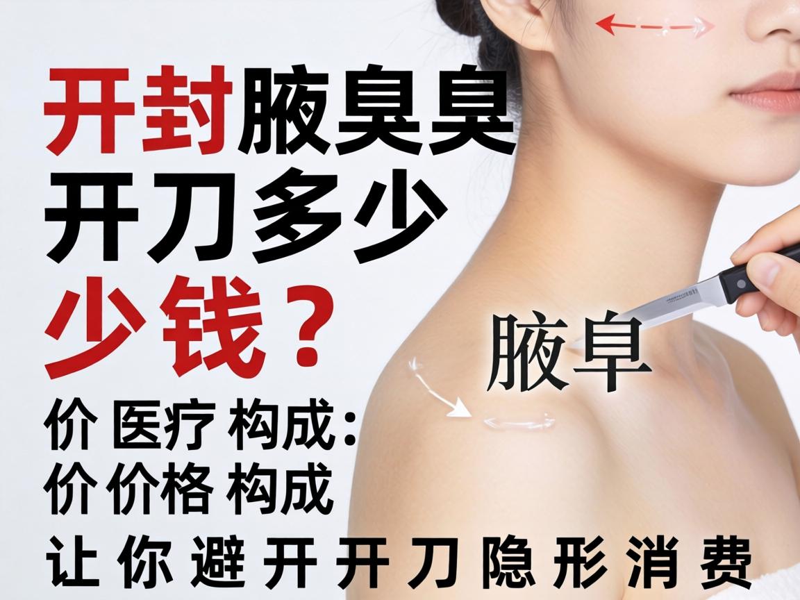 开封腋臭开刀多少钱？详细解析价格构成，让你避开开刀隐形消费