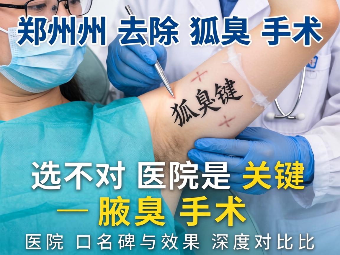 郑州去除狐臭手术，选对医院是关键—腋臭手术医院口碑与效果深度对比