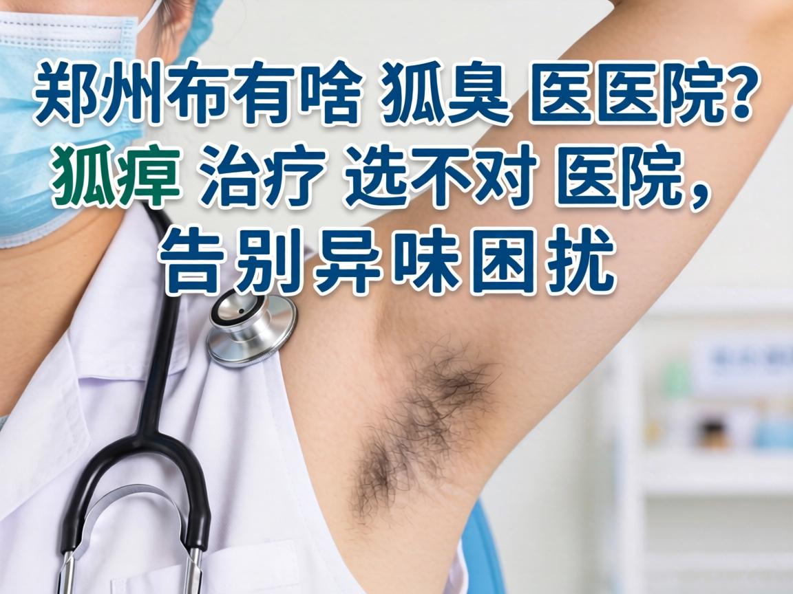郑州有啥狐臭医院？狐臭治疗选对医院，告别异味困扰