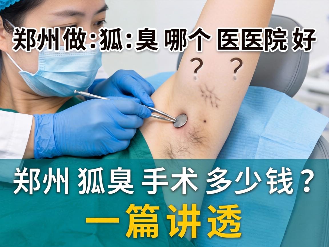 郑州做狐臭哪个医院好？郑州狐臭手术多少钱？一篇讲透