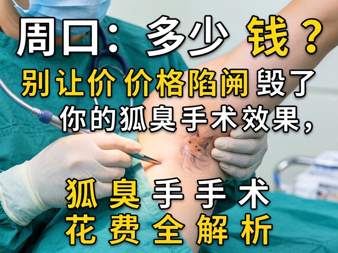 周口狐臭手术多少钱？别让价格陷阱毁了你的狐臭手术效果，狐臭手术花费全解析