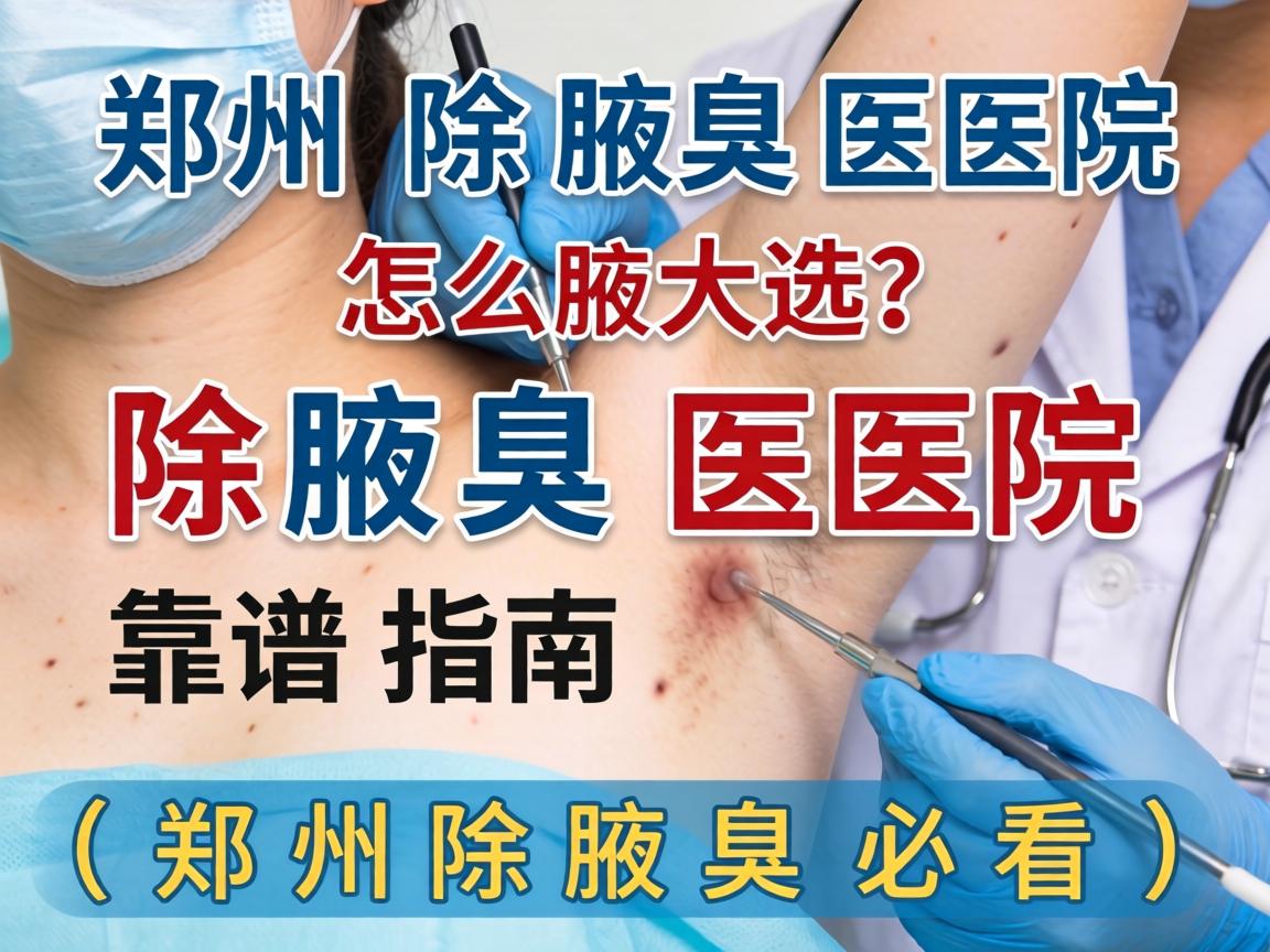 郑州除腋臭医院怎么选？除腋臭医院靠谱指南（郑州除腋臭必看）