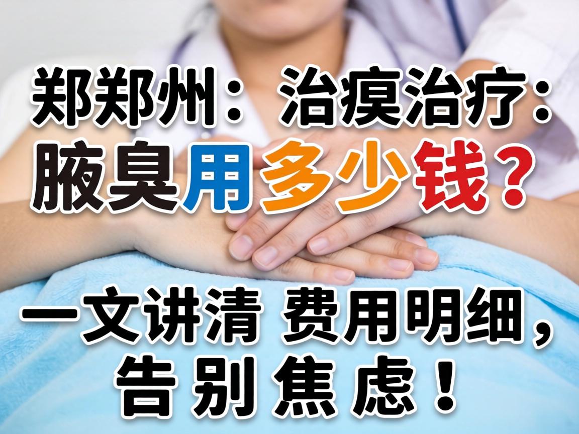 郑州治疗腋臭用多少钱？一文讲清费用明细，告别焦虑！