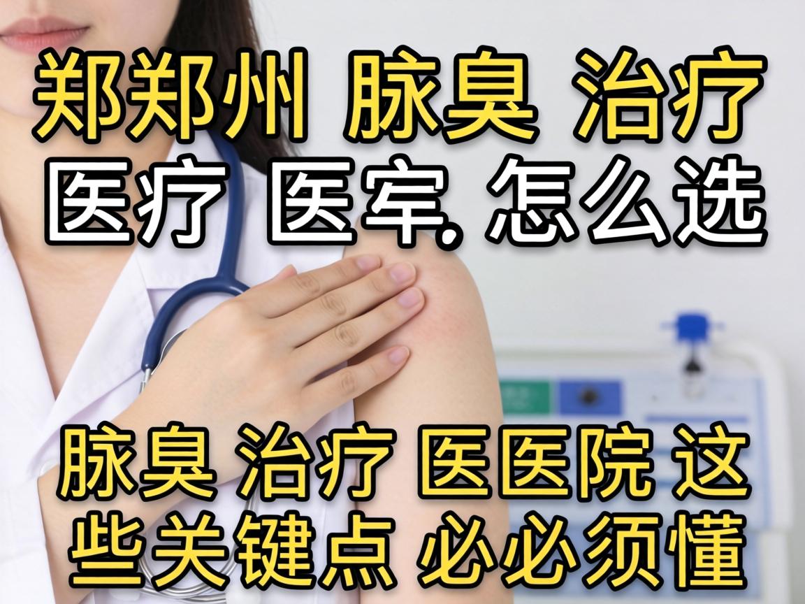 郑州腋臭治疗医院怎么选？腋臭治疗医院这些关键点必须懂