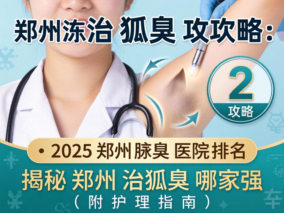 郑州治狐臭攻略，2025郑州腋臭医院排名，揭秘郑州治狐臭哪家强（附护理指南）