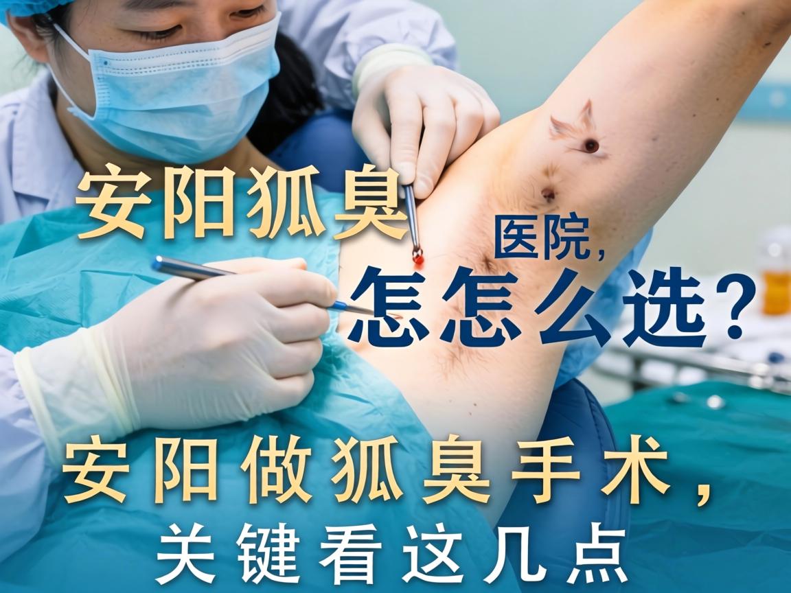 安阳狐臭手术医院怎么选？安阳做狐臭手术，关键看这几点