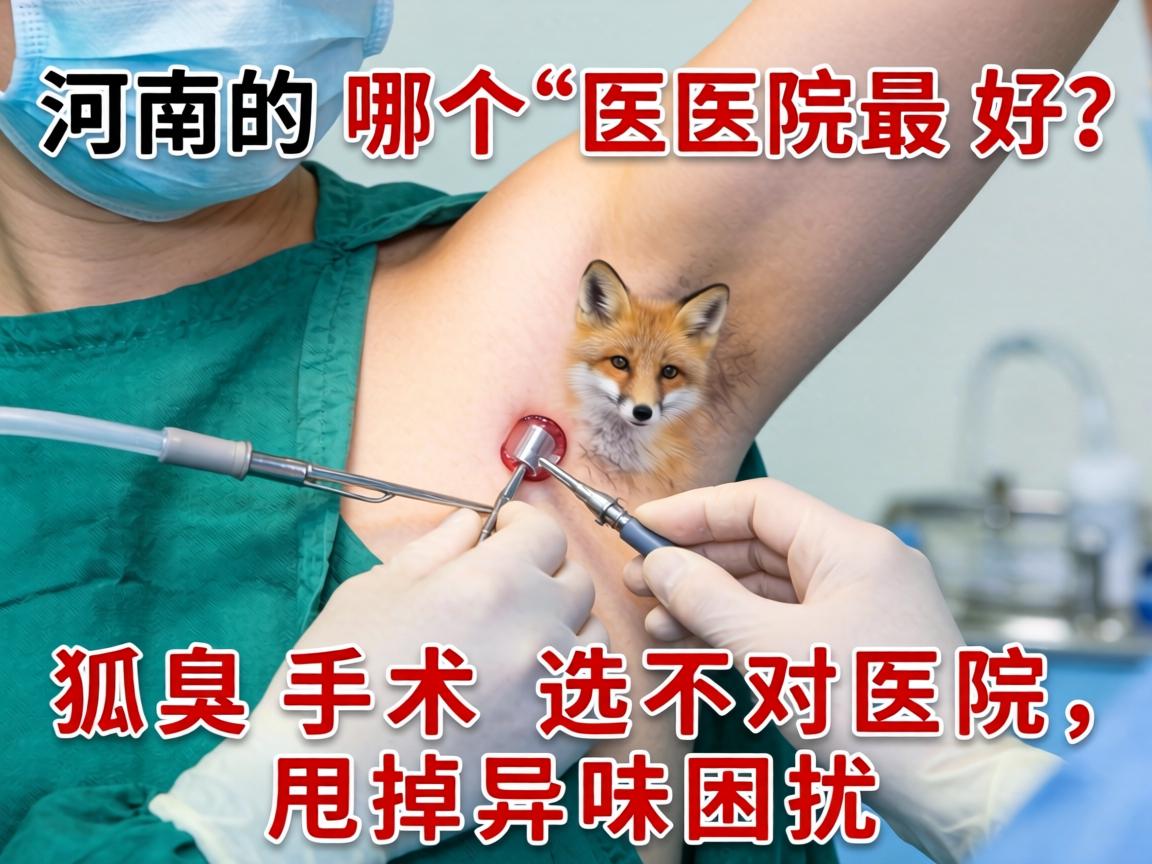 河南狐臭手术哪个医院最好？狐臭手术选对医院，甩掉异味困扰