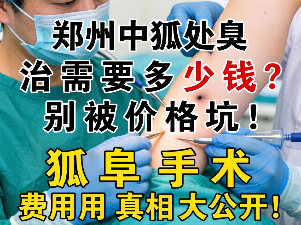 郑州狐臭手术治需要多少钱？别被价格坑，狐臭手术费用真相大公开！