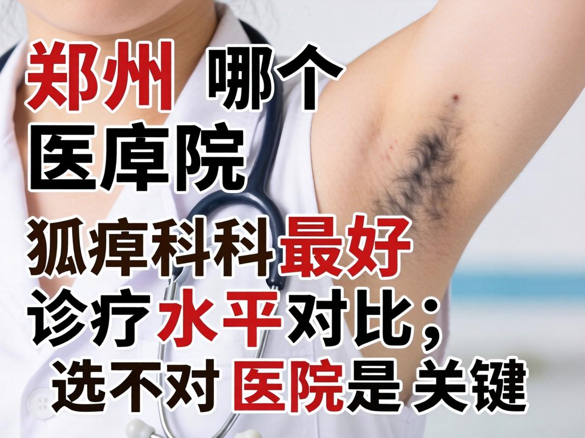 郑州哪个医院狐臭科最好？狐臭科诊疗水平对比，选对医院是关键
