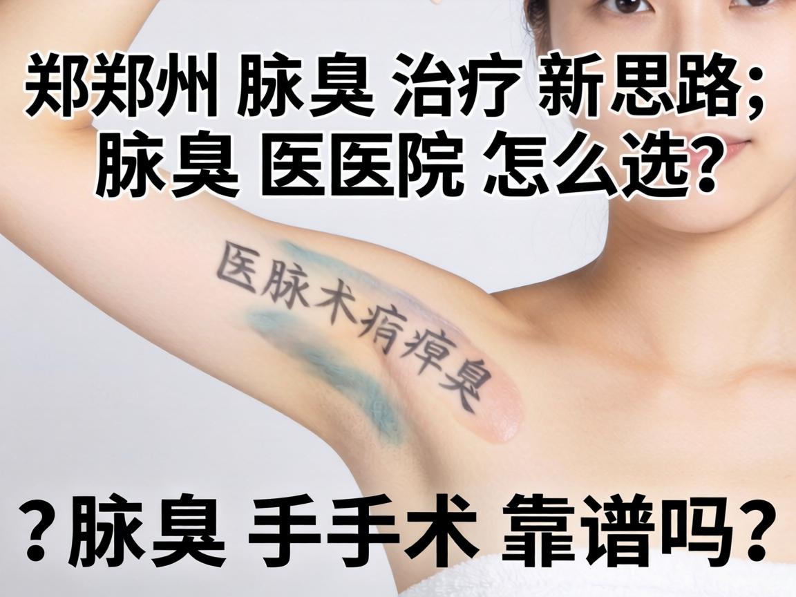 郑州腋臭治疗新思路，腋臭医院怎么选？腋臭手术靠谱吗？