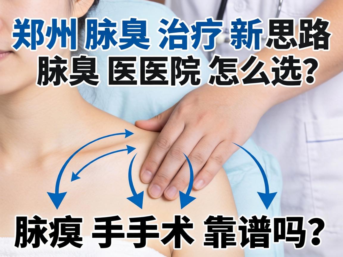郑州腋臭治疗新思路，腋臭医院怎么选？腋臭手术靠谱吗？