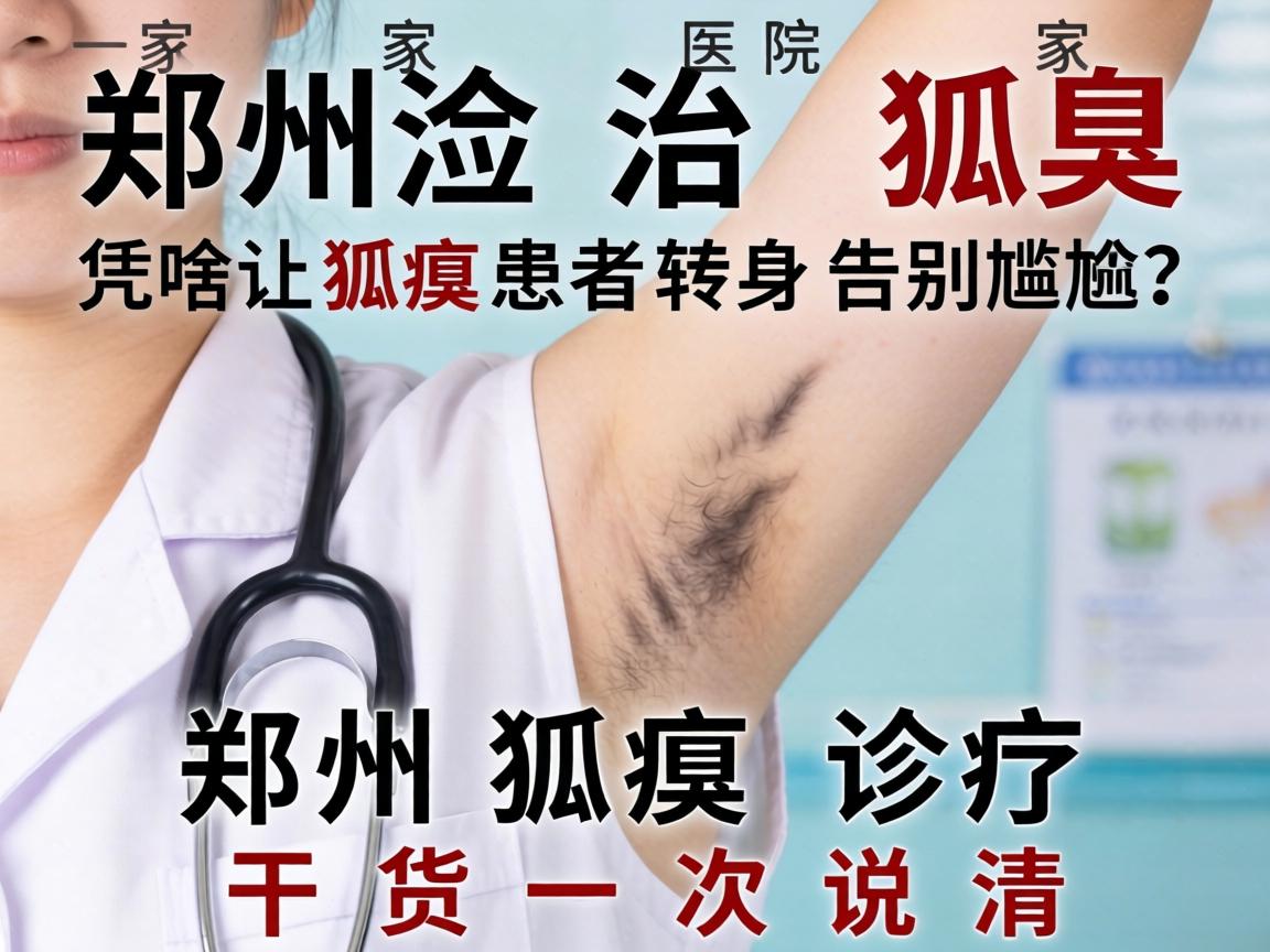 郑州治狐臭，这家医院凭啥让狐臭患者转身告别尴尬？郑州狐臭诊疗干货一次说清