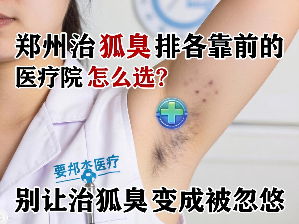 郑州治狐臭排名靠前的医院怎么选？别让治狐臭变成被忽悠