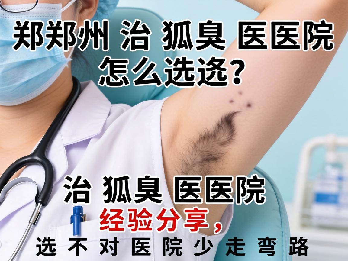 郑州治狐臭医院怎么选？治狐臭医院经验分享，选对医院少走弯路