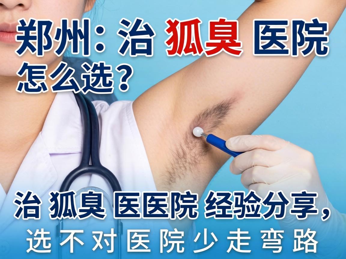 郑州治狐臭医院怎么选？治狐臭医院经验分享，选对医院少走弯路