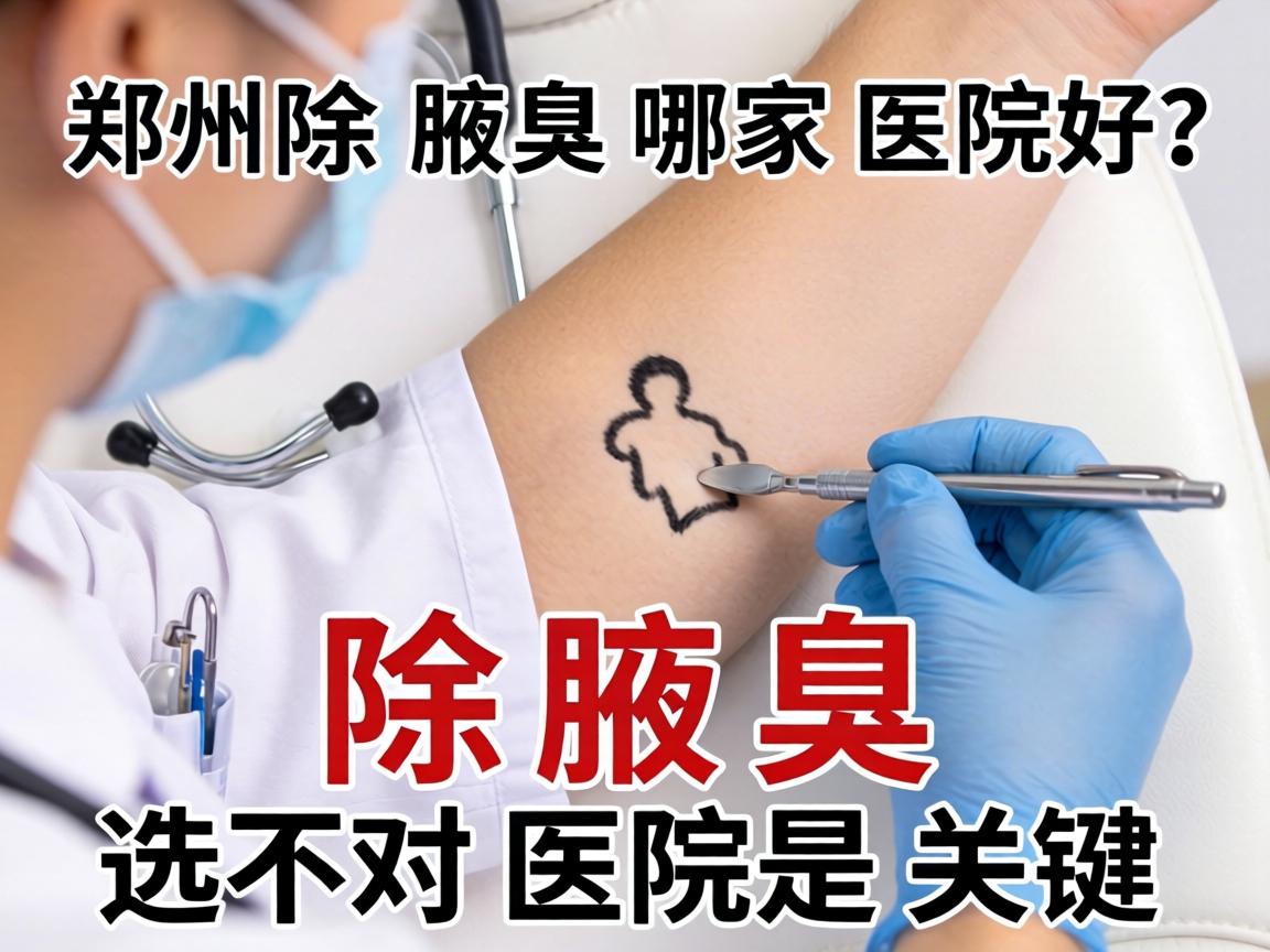 郑州除腋臭哪家医院好？除腋臭选对医院是关键