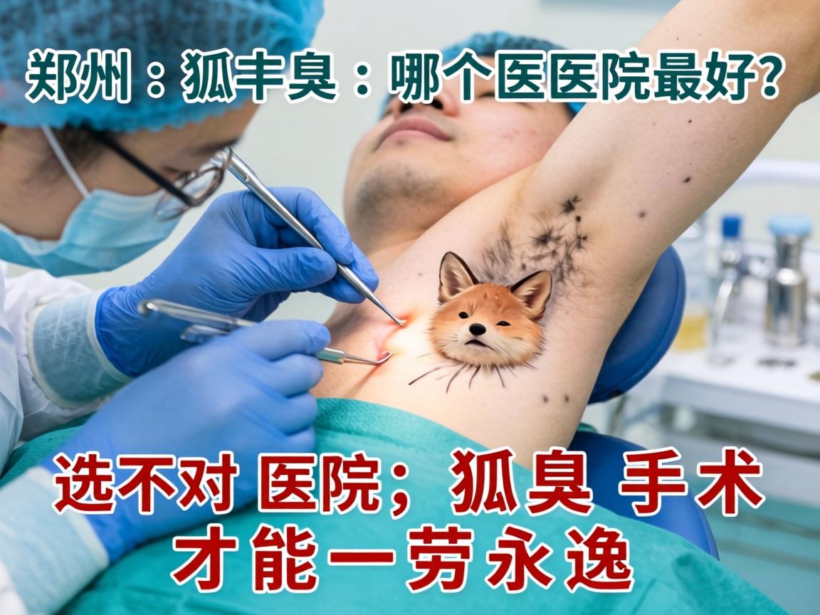 郑州狐臭手术哪个医院最好？选对医院，狐臭手术才能一劳永逸