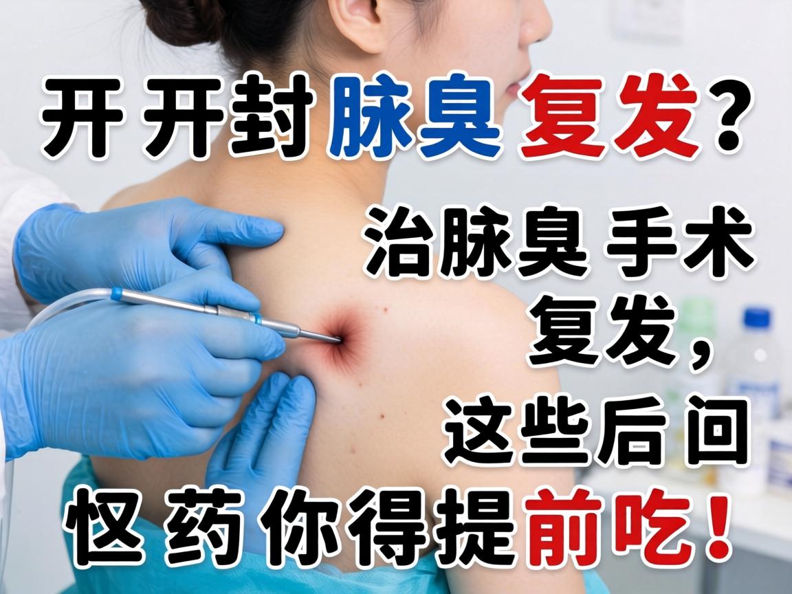 开封治腋臭手术复发？治腋臭手术复发，这些后悔药你得提前吃！