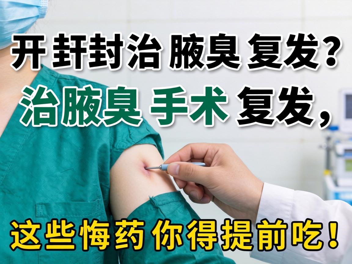 开封治腋臭手术复发？治腋臭手术复发，这些后悔药你得提前吃！