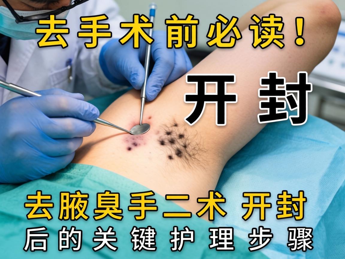 去腋臭手术开封，手术前必读！去腋臭手术开封后的关键护理步骤