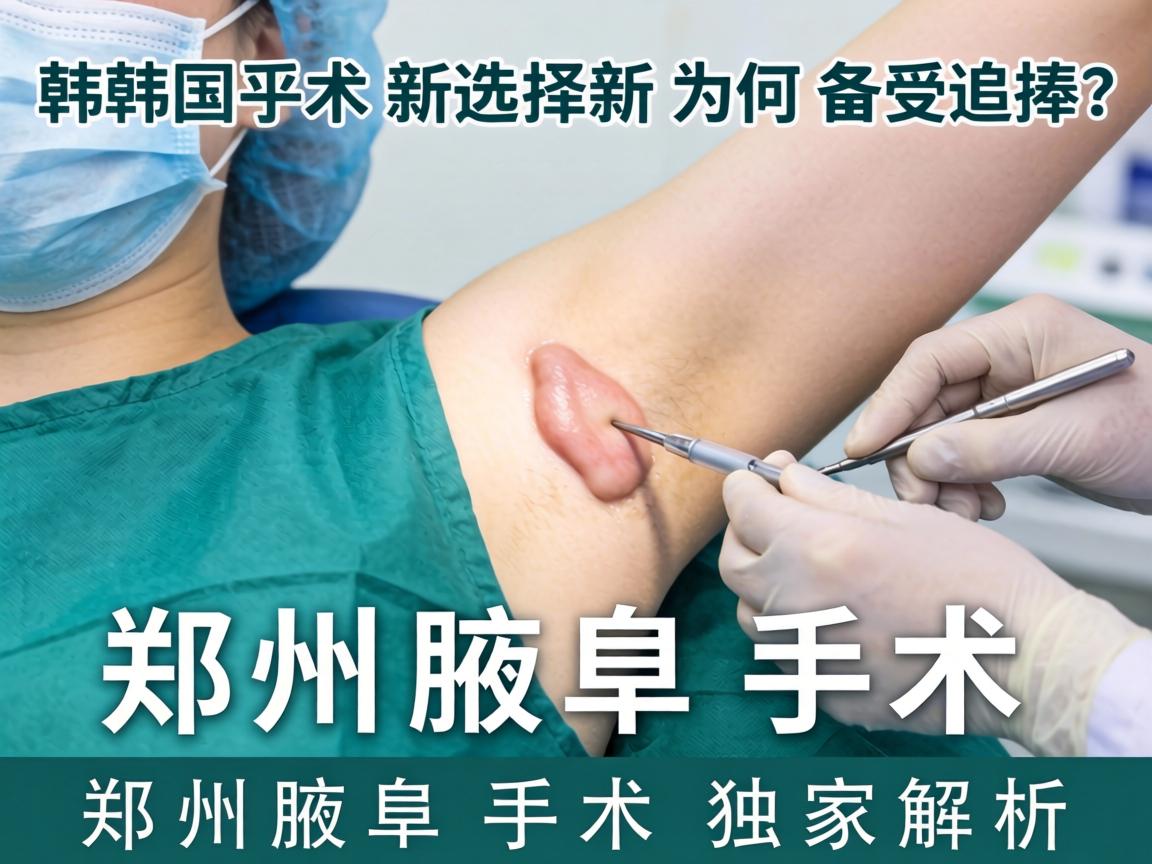 郑州腋臭手术新选择，韩国技术为何备受追捧？郑州腋臭手术独家解析