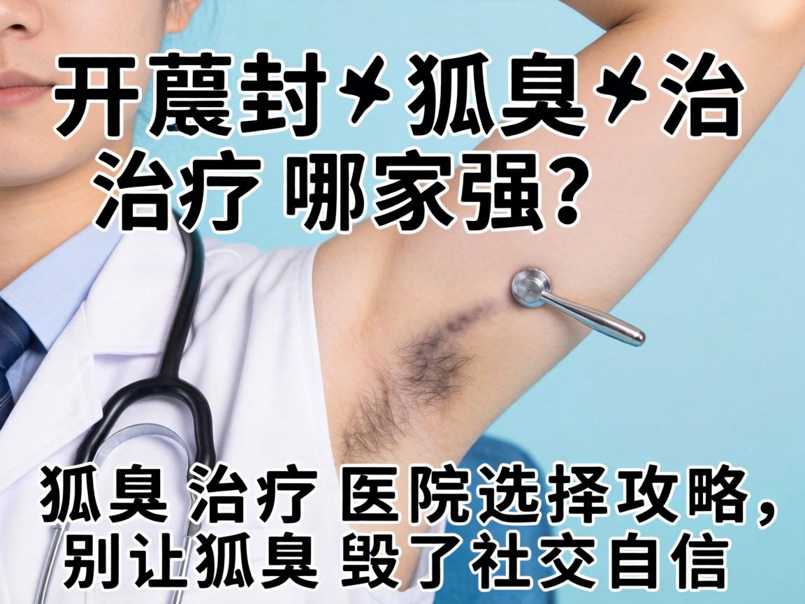开封狐臭治疗哪家强？狐臭治疗医院选择攻略，别让狐臭毁了社交自信