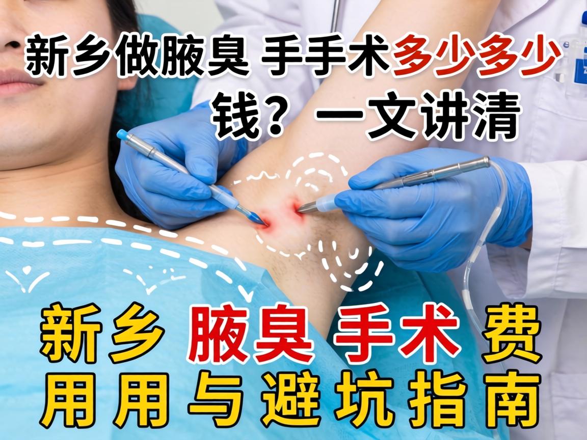 新乡做腋臭手术多少钱？一文讲清新乡腋臭手术费用与避坑指南