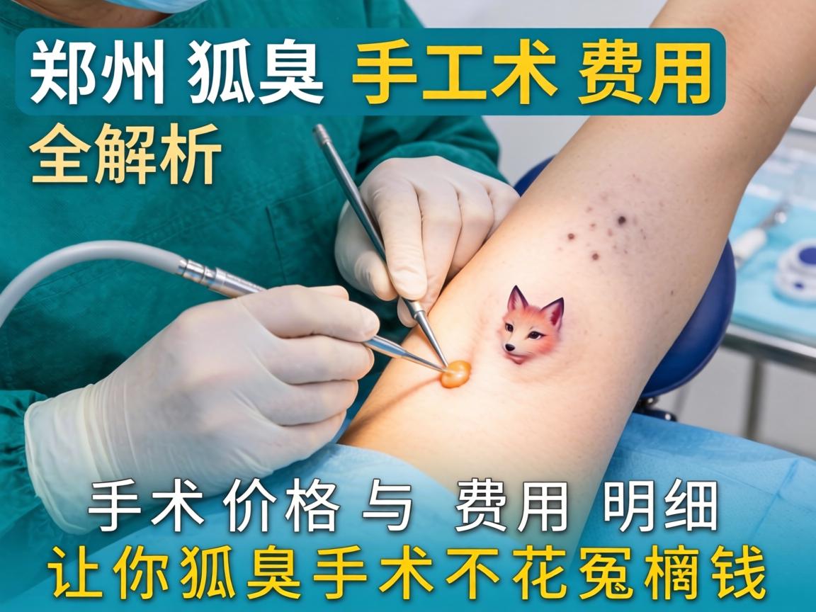 郑州狐臭手术费用全解析，手术价格与费用明细，让你狐臭手术不花冤枉钱