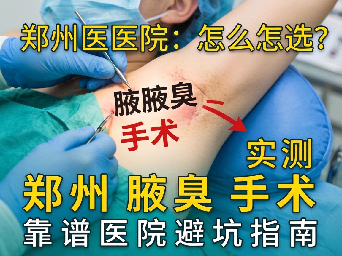 郑州腋臭手术医院怎么选？实测郑州腋臭手术靠谱医院避坑指南