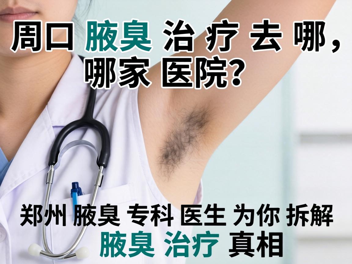 周口腋臭治疗去哪家医院？郑州腋臭专科医生为你拆解腋臭治疗真相