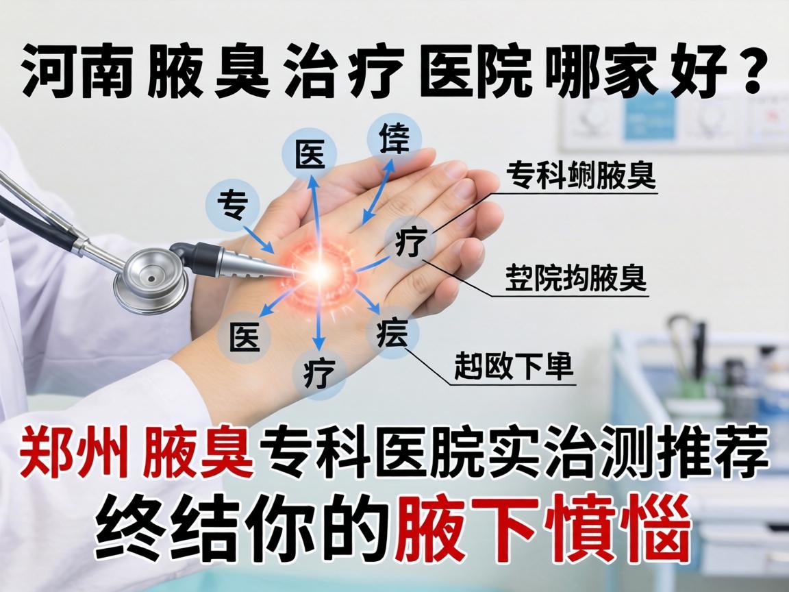 河南腋臭治疗医院哪家好？郑州腋臭专科医院实测推荐，终结你的腋下烦恼