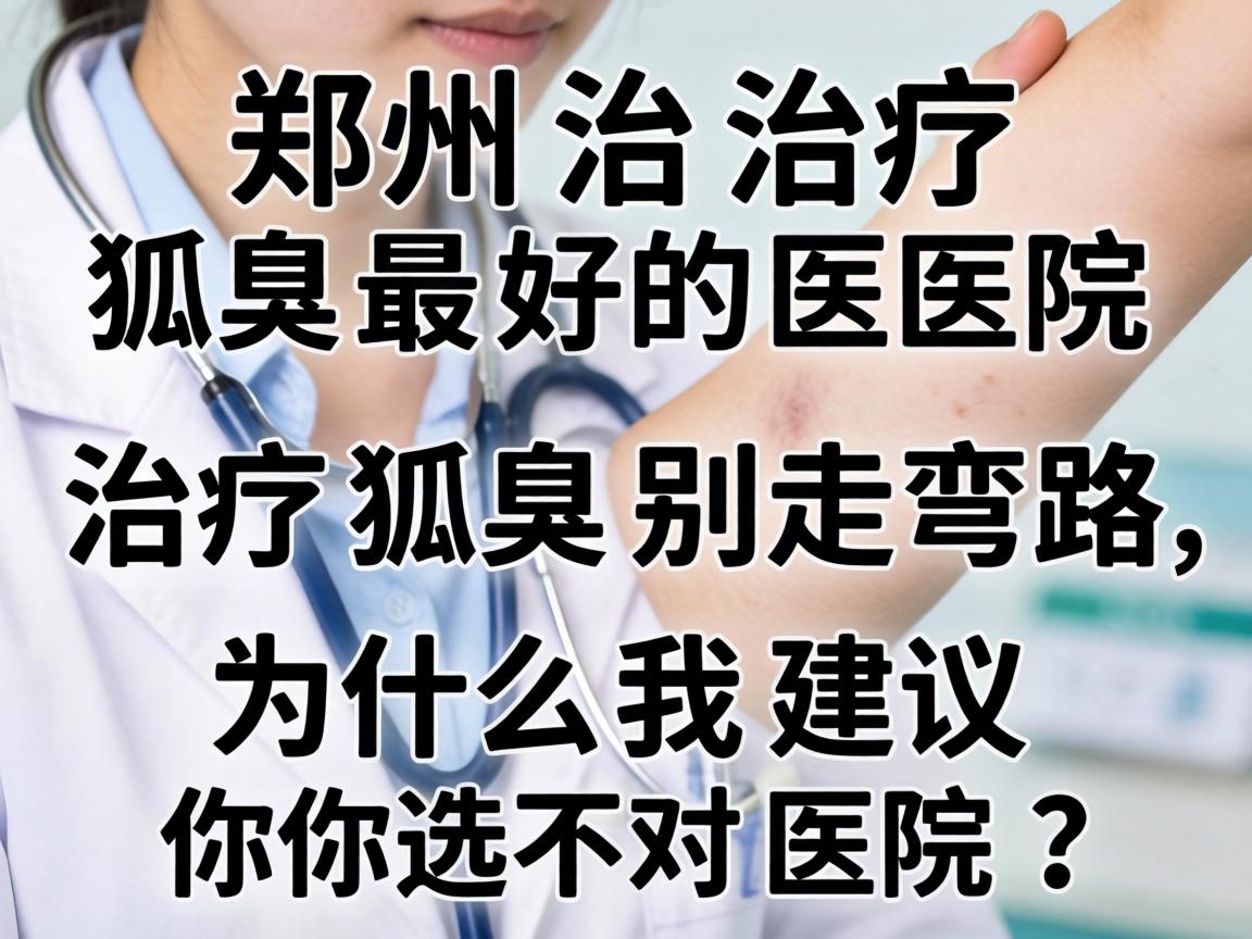 郑州治疗狐臭最好的医院，治疗狐臭别走弯路，为什么我建议你选对医院？