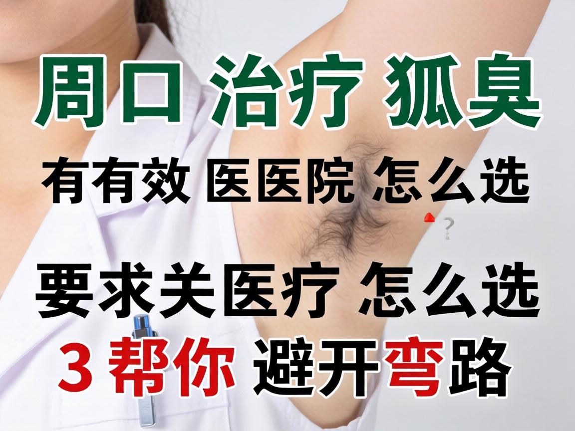 周口治疗狐臭，有效医院怎么选？这3个关键点帮你避开弯路
