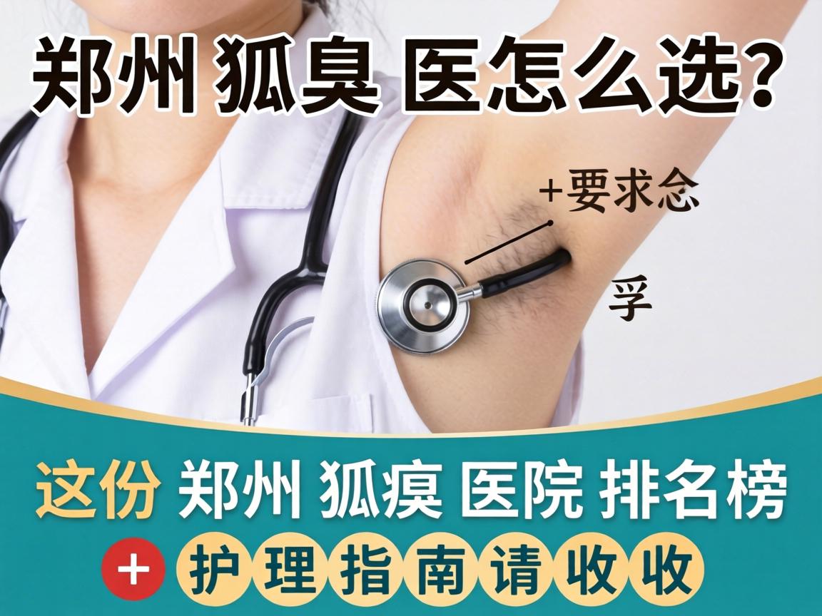 郑州狐臭医院怎么选？这份郑州狐臭医院排名榜+护理指南请收好