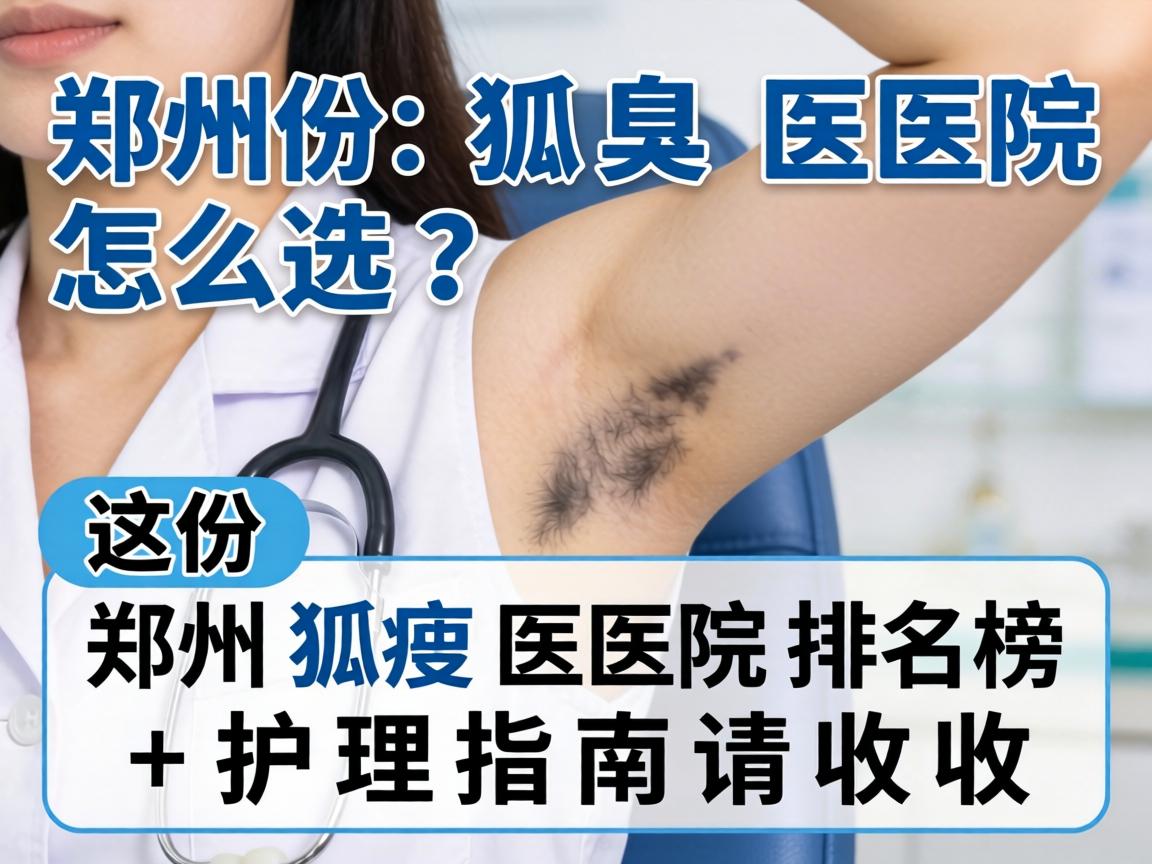 郑州狐臭医院怎么选？这份郑州狐臭医院排名榜+护理指南请收好