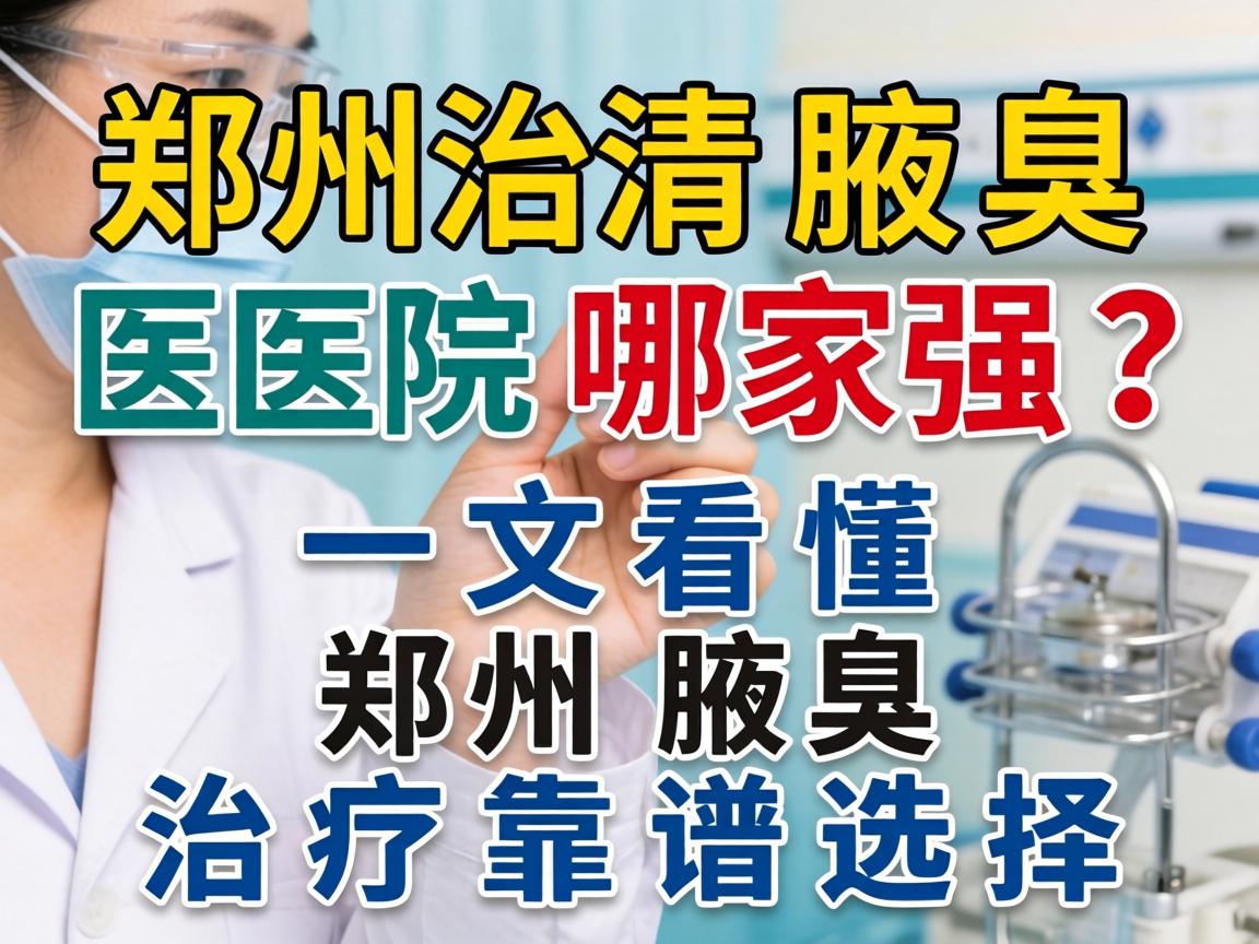 郑州治腋臭医院哪家强？一文看懂郑州腋臭治疗靠谱选择
