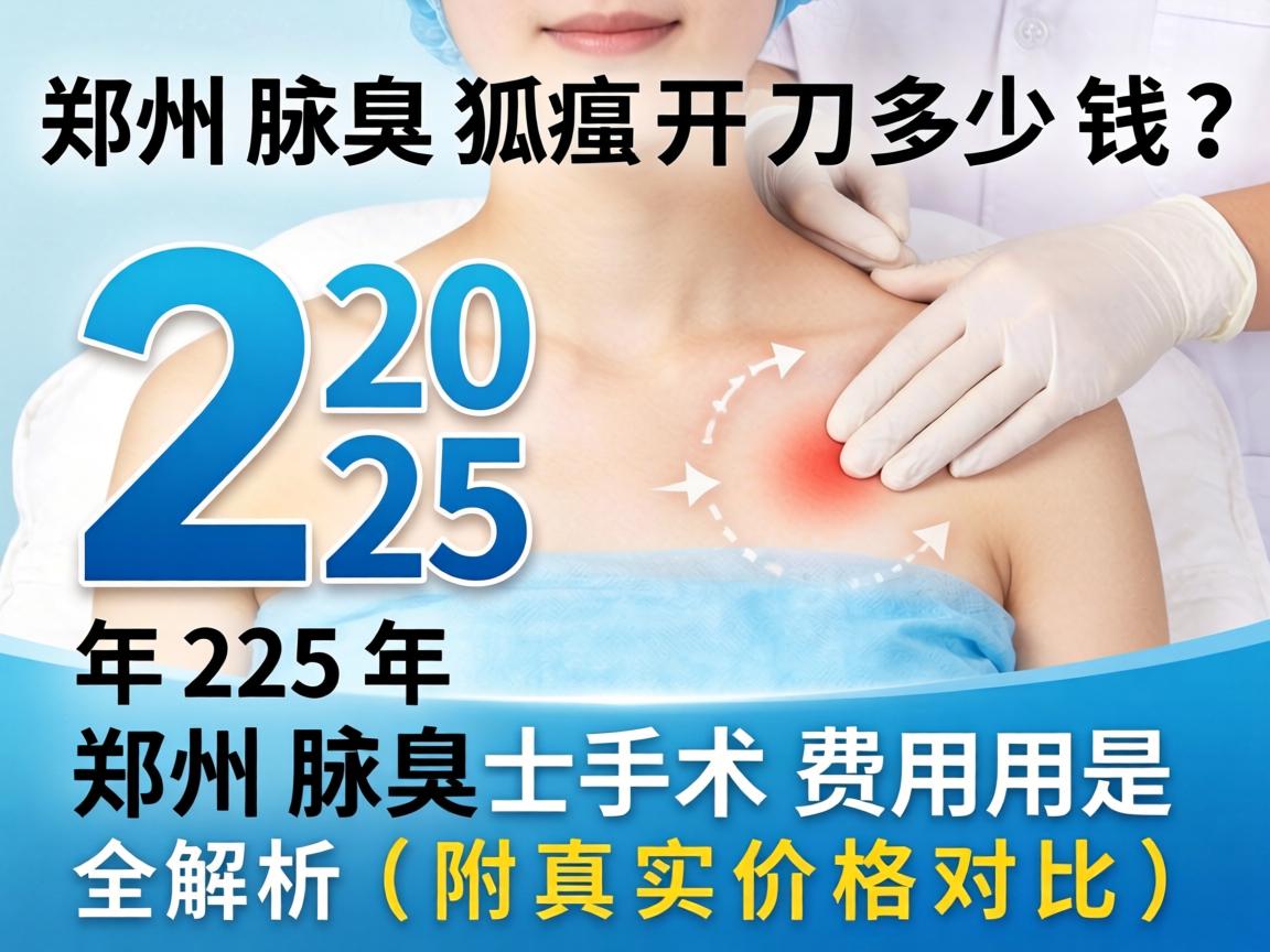 郑州腋臭狐臭开刀多少钱？2025年郑州腋臭手术费用全解析（附真实价格对比）