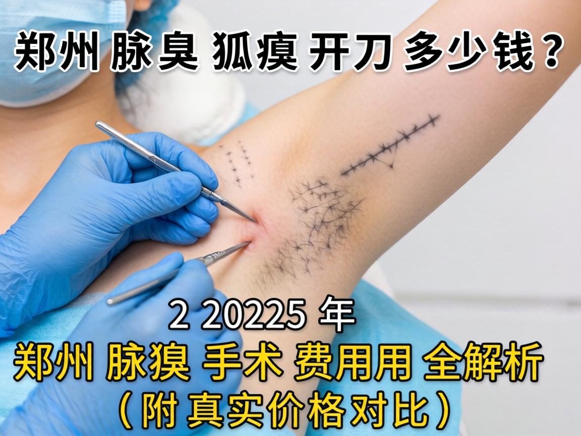 郑州腋臭狐臭开刀多少钱？2025年郑州腋臭手术费用全解析（附真实价格对比）