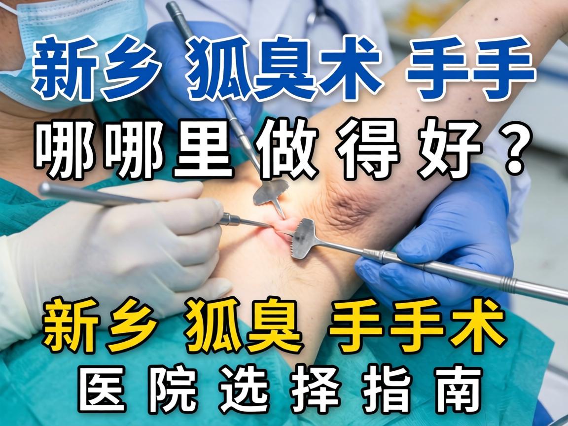 新乡狐臭手术哪里做得好？新乡狐臭手术医院选择指南