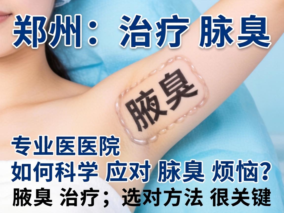 郑州治疗腋臭，专业医院如何科学应对腋臭烦恼？腋臭治疗，选对方法很关键