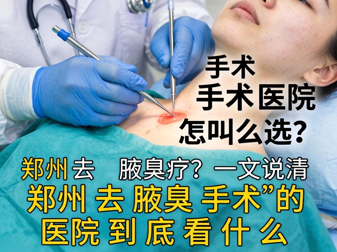 郑州去腋臭手术医院怎么选？一文说清郑州去腋臭手术的医院到底看什么