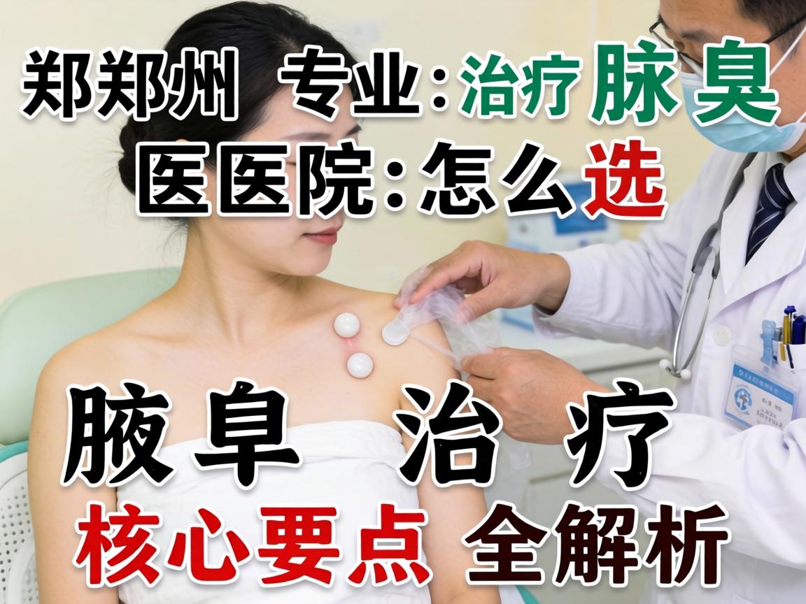 郑州专业治疗腋臭的医院怎么选？腋臭治疗核心要点全解析