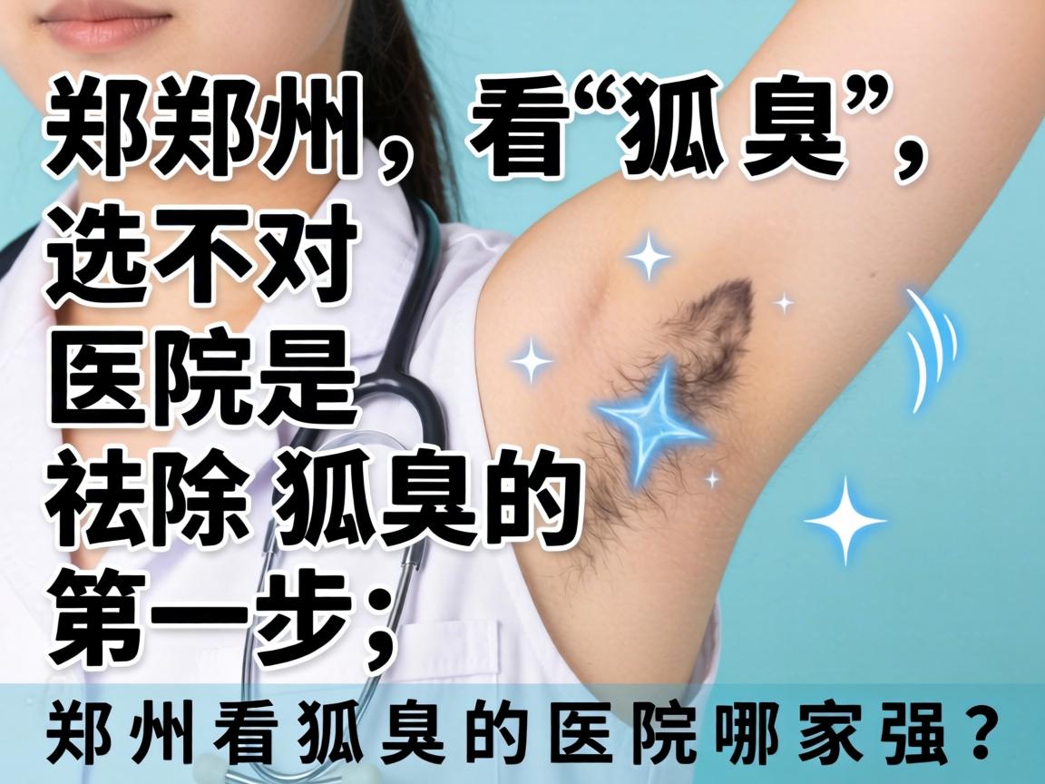 郑州看狐臭，选对医院是祛除狐臭的第一步，郑州看狐臭的医院哪家强？