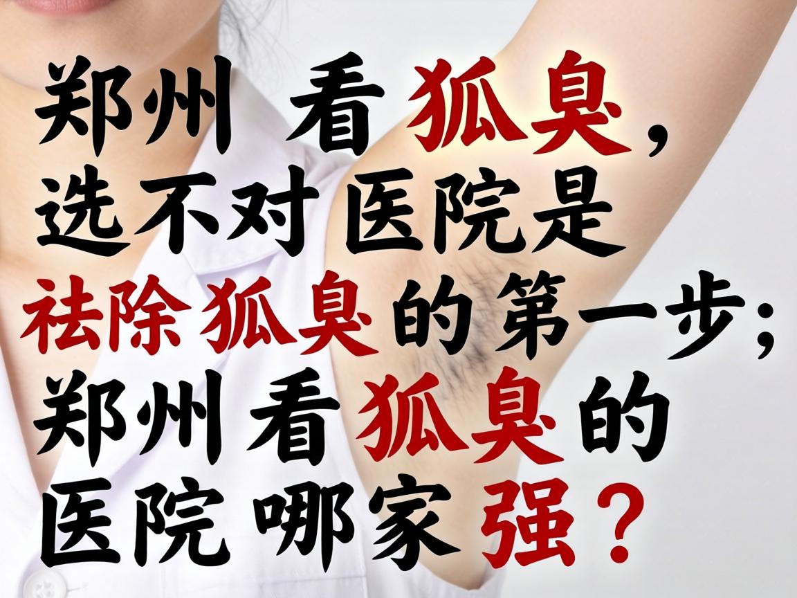 郑州看狐臭，选对医院是祛除狐臭的第一步，郑州看狐臭的医院哪家强？