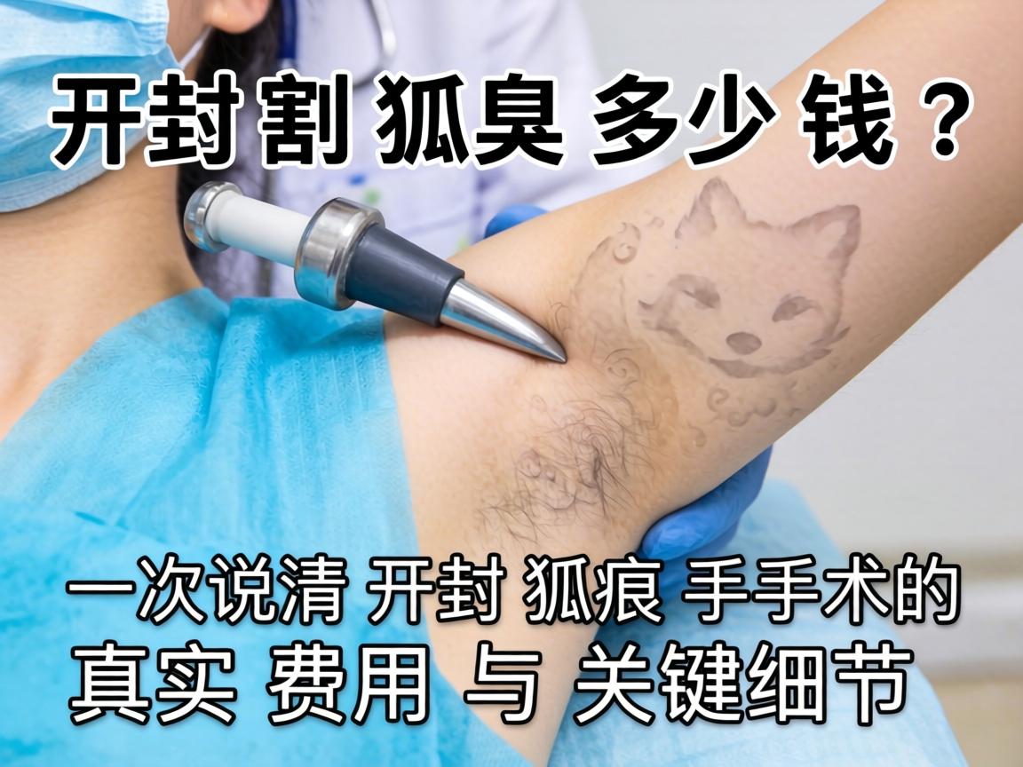 在开封割狐臭多少钱？一次说清开封狐臭手术的真实费用与关键细节