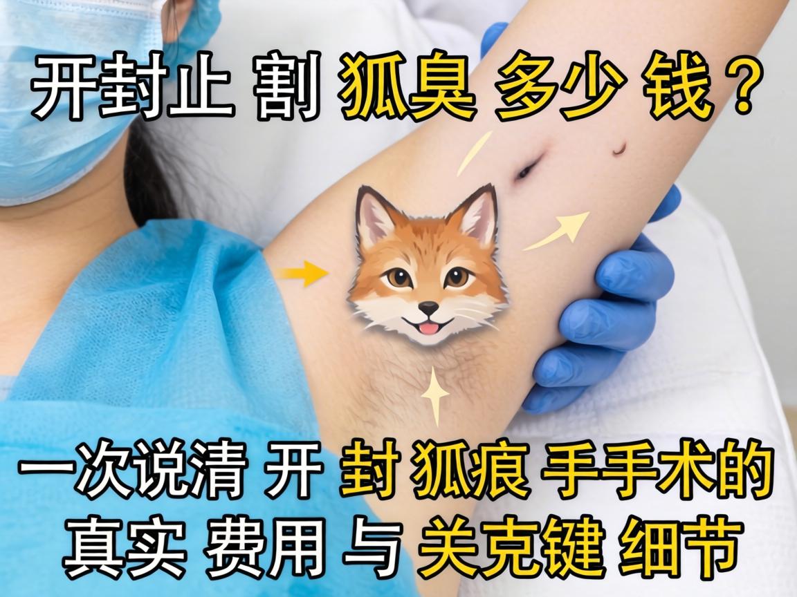 在开封割狐臭多少钱？一次说清开封狐臭手术的真实费用与关键细节