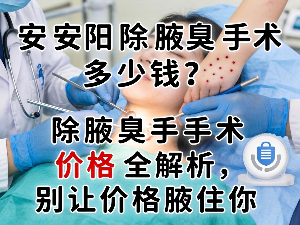在安阳除腋臭手术多少钱？除腋臭手术价格全解析，别让价格腋住你