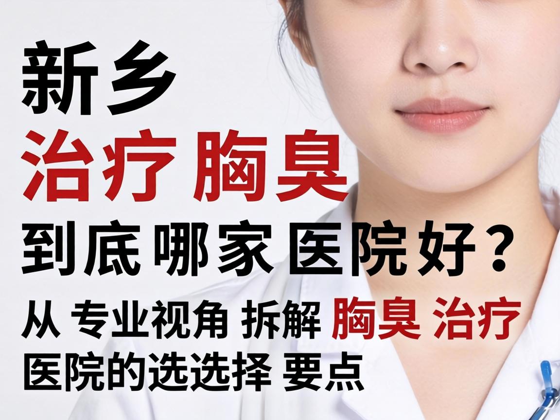 新乡治疗腋臭，到底哪家医院好？从专业视角拆解腋臭治疗医院的选择要点